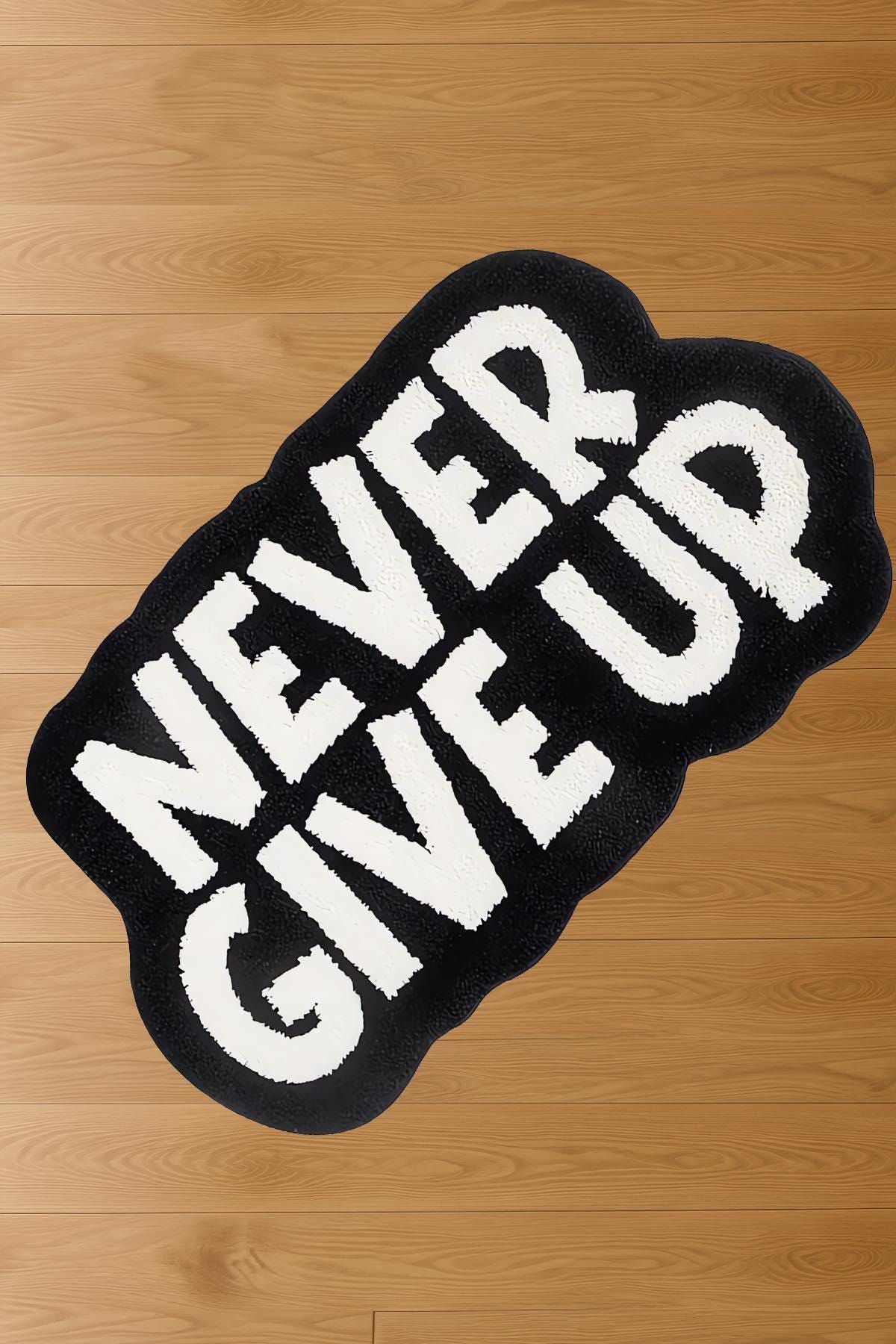 NEVER GIVE UP HAND TUFTED RUGS